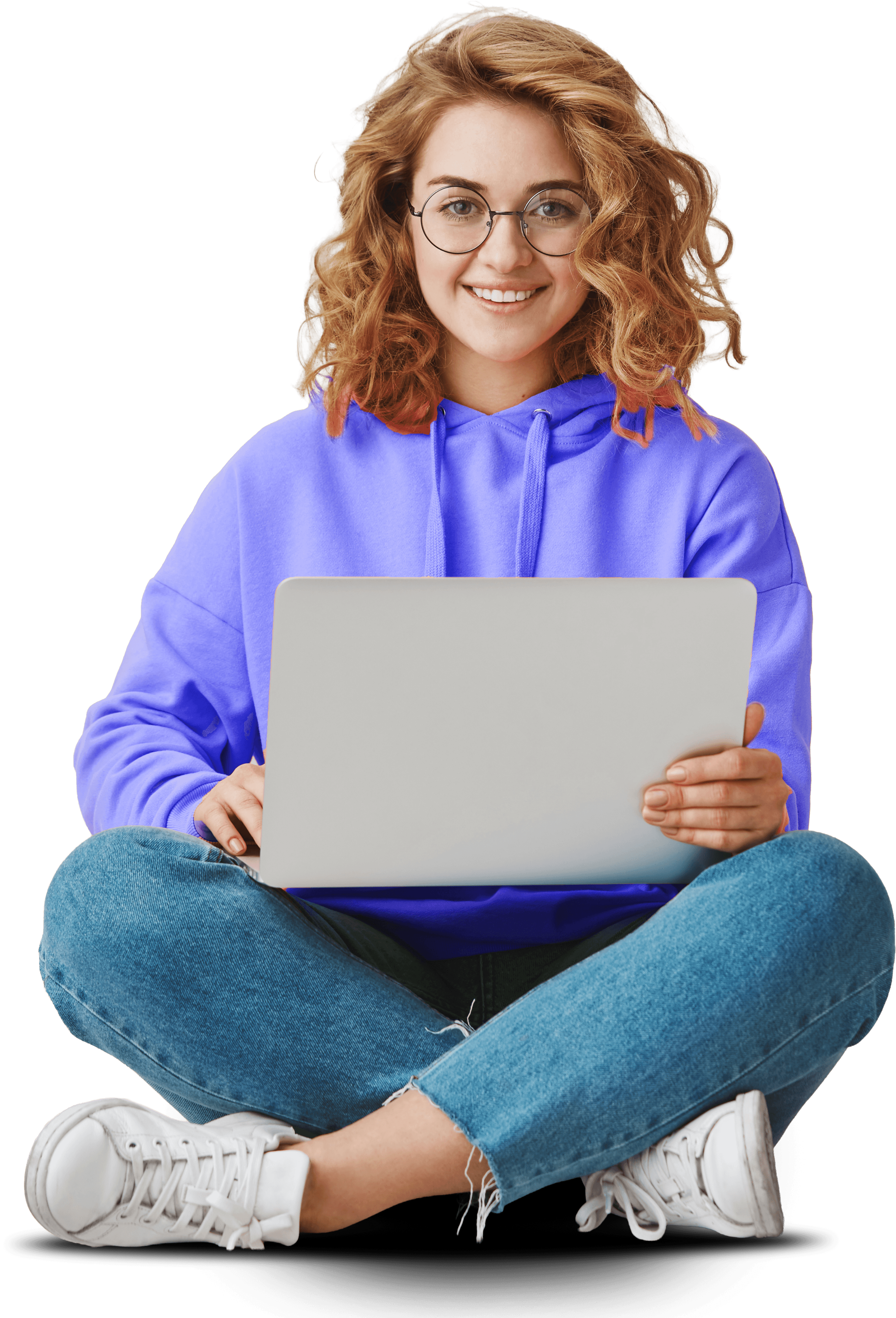 Student with laptop